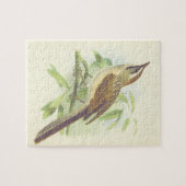 Vogel die op een Puzzle van de Tak van de Boom wor Legpuzzel (Horizontaal)