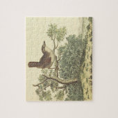 Vogel die op een Tak van de Boom ( Blik) wordt get Legpuzzel (Verticaal)