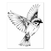 Vogel die  rubberen kunststempel gebruikt rubberstempel (Afrduk)