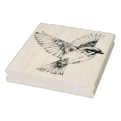 Vogel die  rubberen kunststempel gebruikt rubberstempel (Stempel)