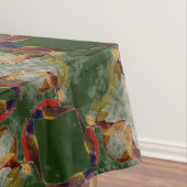 Vogel door het keukenvenster tafelkleed (Voorbeeld)