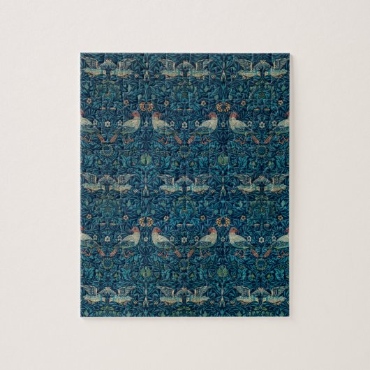 Vogel door William Morris,  Tuin Textielkunst Legpuzzel (Verticaal)
