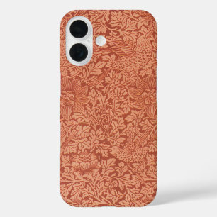 Vogel en Anemone van William Morris,  Natuur iPhone 16 Hoesje