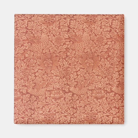 Vogel en Anemone van William Morris,  Natuur Magneet (Voorkant)