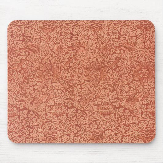 Vogel en Anemone van William Morris,  Natuur Muismat (Voorkant)