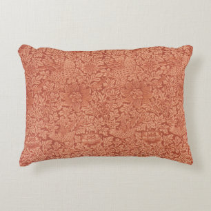 Vogel en anemoon van William Morris, Vintage natuu Accent Kussen