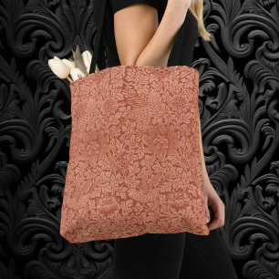 Vogel en Anemoon van William Morris, Vintage Natuu Tote Bag