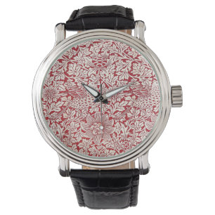 Vogel en anker van William Morris Horloge