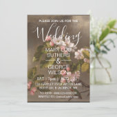 Vogel en appel-bloesems kaart (Staand voorkant)