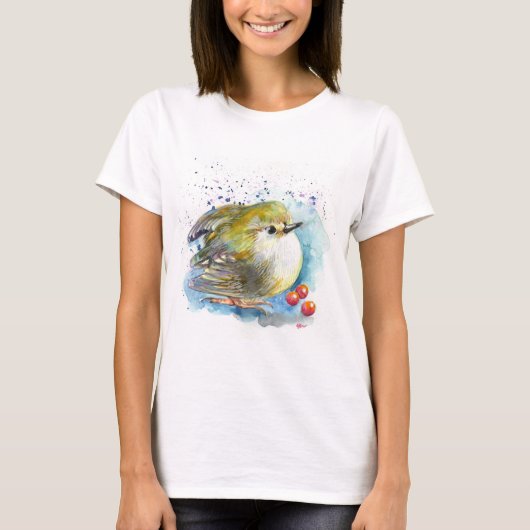 Vogel en bessen t-shirt (Voorkant)