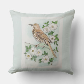 Vogel en bloem van de staat Georgia  Kussen