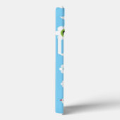 vogel en bloemen blauw patroon Case-Mate iPhone case (Achterkant / Rechts)