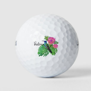 Vogel en bloemen golfballen