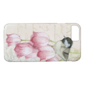 Vogel en bloemen met handschrift Shabby  Case-Mate iPhone Case (Achterkant (Horizontaal))