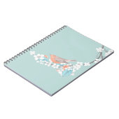 Vogel en bloemen notitieboek (Linkerzijde)