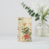  Vogel en Bloemen Visitekaartje (Staand voorkant)
