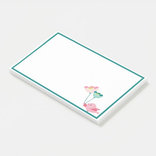 Vogel- en bloemnotities post-it® notes (Schuin)