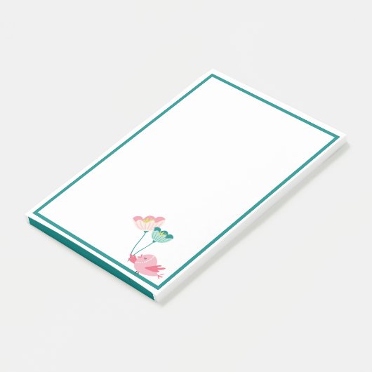 Vogel- en bloemnotities post-it® notes (Schuin)