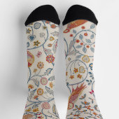 Vogel- en bloempatroon, William Morris Sokken (Top)