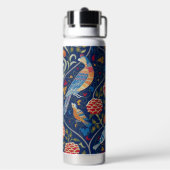 Vogel- en bloempatroon, William Morris Waterfles (Achterkant)