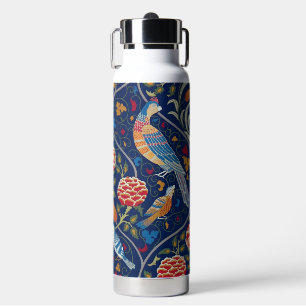 Vogel- en bloempatroon, William Morris Waterfles