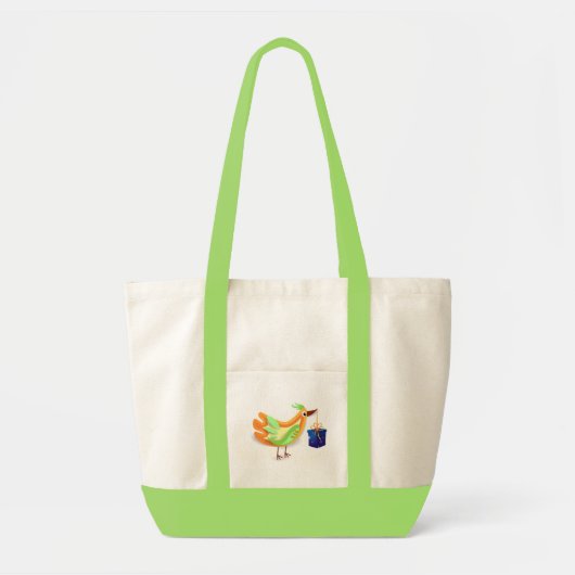 Vogel en cadeau, tas (Voorkant)