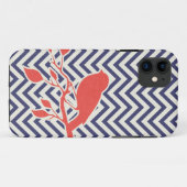 Vogel- en Chevron iPhone-draagtas Case-Mate iPhone Case (Achterkant (horizontaal))