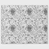 Vogel- en doedelpatronen verpakkingspapier cadeaupapier (Vlak)