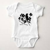 Vogel en Dogwood Romper (Voorkant)