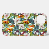 Vogel- en exotische bloempatroon Case-Mate iPhone case (Achterkant (horizontaal))