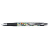 Vogel- en exotische bloempatroon pen (Achterkant)