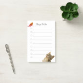 Vogel- en katdingen om te doen  Notities Post-it® Notes (Kantoor)