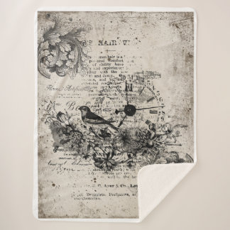  vogel en klok sherpa deken