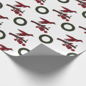 Vogel en krans inpakpapier (Hoek)