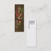 Vogel en Lily van de Victoriaans Valley Mini Visitekaartje (Voorkant / Achterkant)