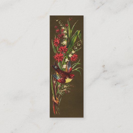 Vogel en Lily van de Victoriaans Valley Mini Visitekaartje (Voorkant)