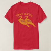 Vogel en Natuur overdragen  Darter Save Birds E T-shirt (Design voorkant)