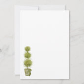 Vogel- en olierijgrens Aangepaste banketbakkerij Bedankkaart (Achterkant)