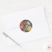  Vogel en Roos Stickers (Envelop)