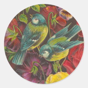  Vogel en Roos Stickers