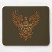 Vogel- en schildsuikerschedel (bruin) muismat (Voorkant)