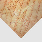 vogel en script een Shabby Chic-decoupage Tissuepapier (Detail)