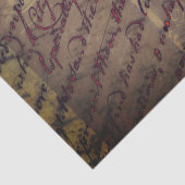 vogel en script een Shabby Chic-decoupage Tissuepapier (Detail)