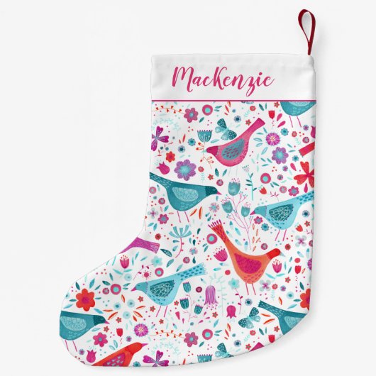 Vogel- en ventilatorWaterverf op maat Kleine Kerstsok (Achterkant)