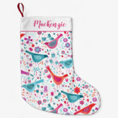 Vogel- en ventilatorWaterverf op maat Kleine Kerstsok (Voorkant)