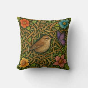 Vogel en vlinder kussen