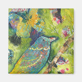 Vogel- en vlindermagneet magneet (Voorkant)