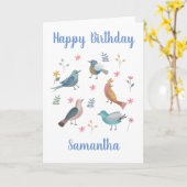 Vogel- en vogelkaart op maat kaart (Gele Bloem)