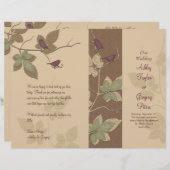 Vogel- en wijnzegenprogramma (Voorkant / Achterkant)