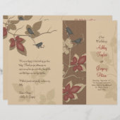 Vogel- en wijnzegenprogramma (Voorkant / Achterkant)